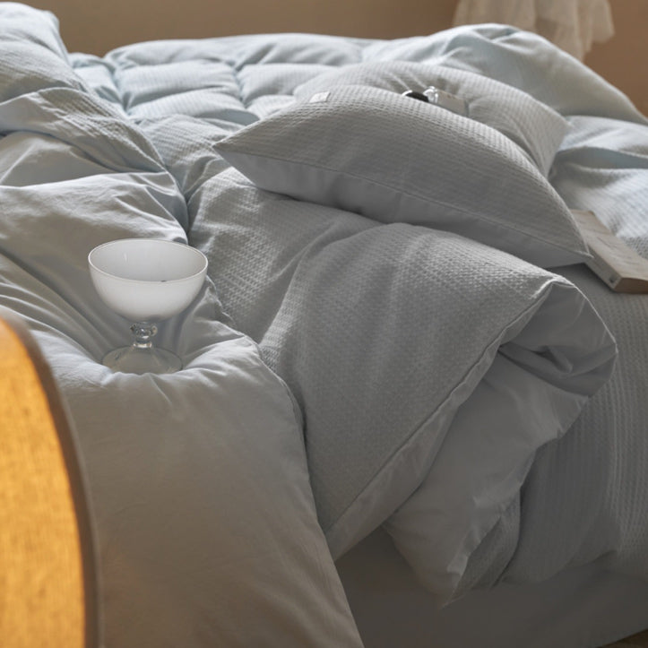 8color waffle logo tag bedlinen set