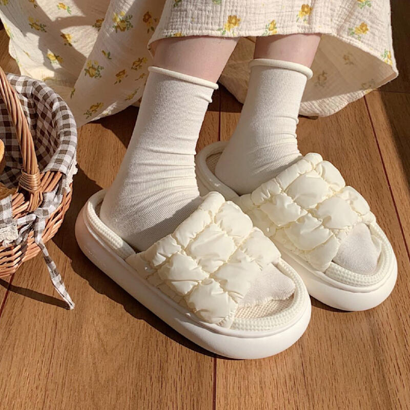 9color quilted down roomshoes