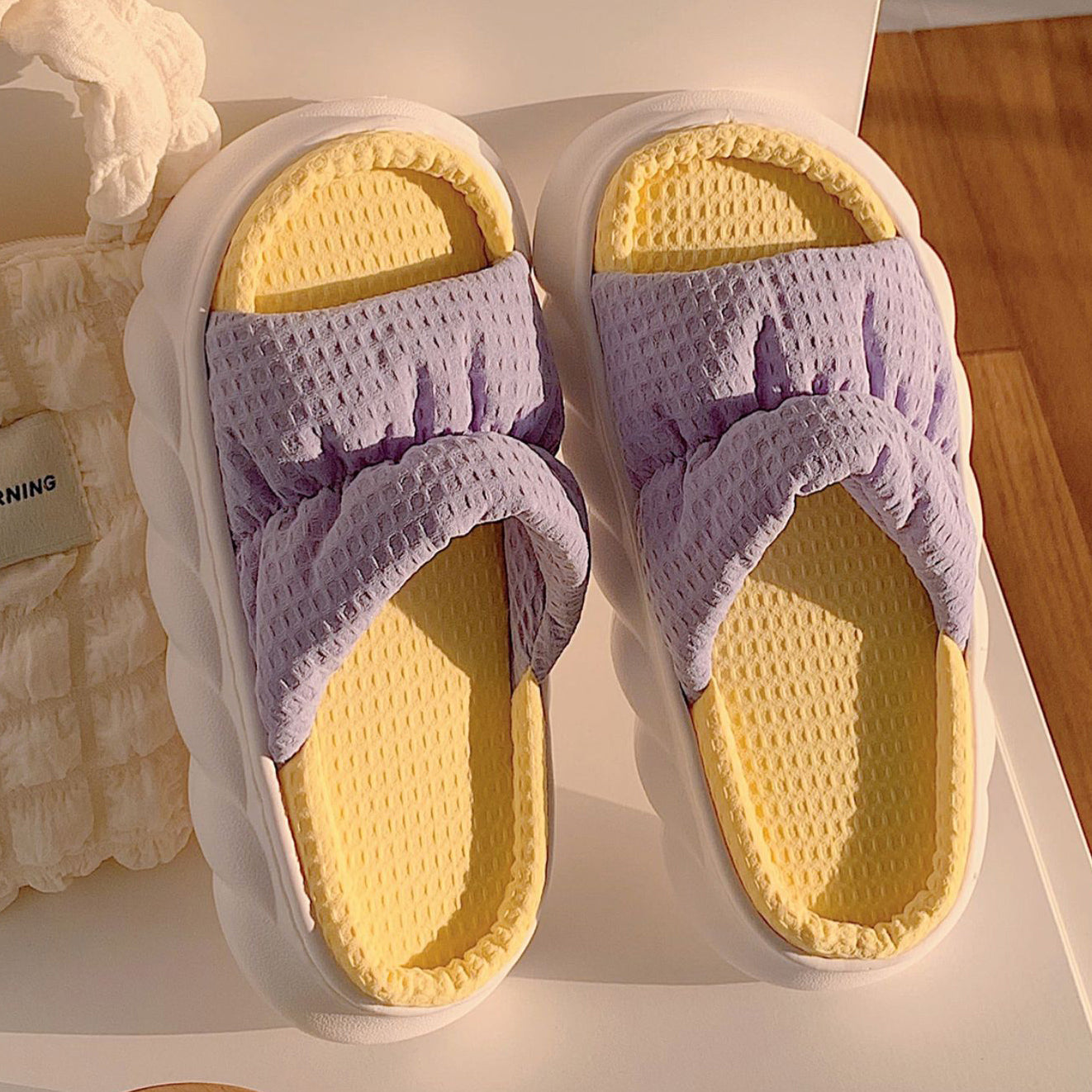 3color two-tone rubber roomshoes