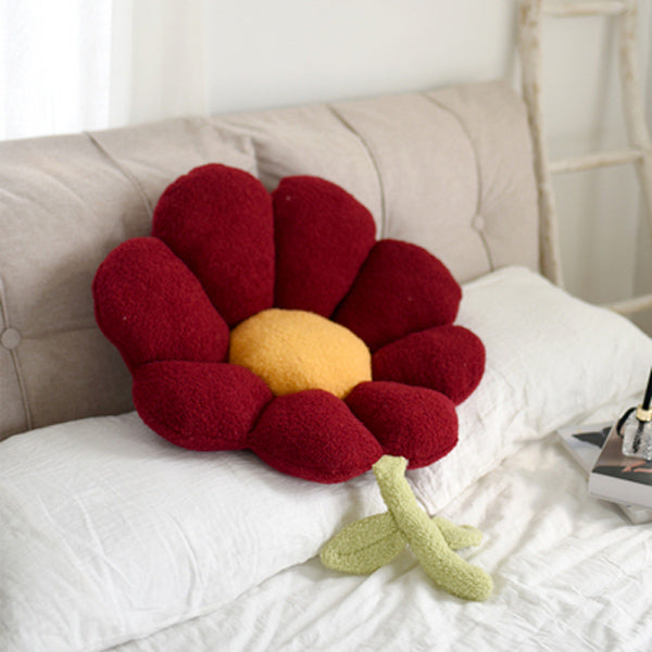 2design 5color big flower cushion