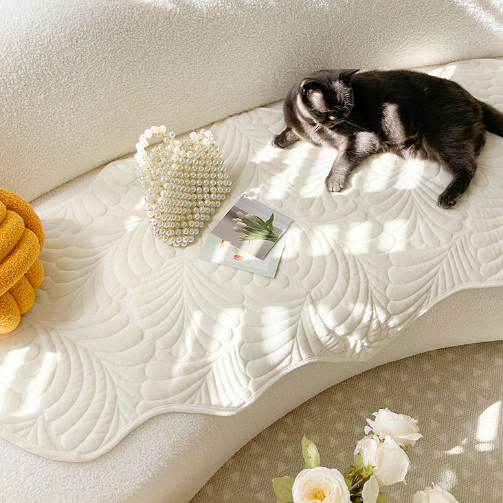 3color leaf stitch sofa cover