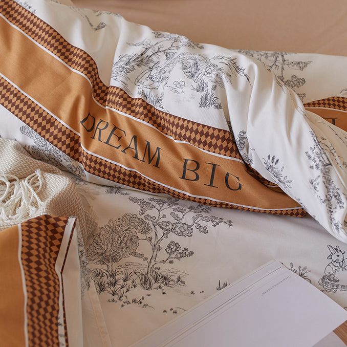 7design retro sketch bedlinen set