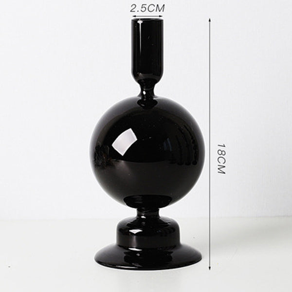 5design black candlestick