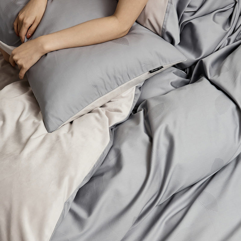 8color glossy velor bedlinen set