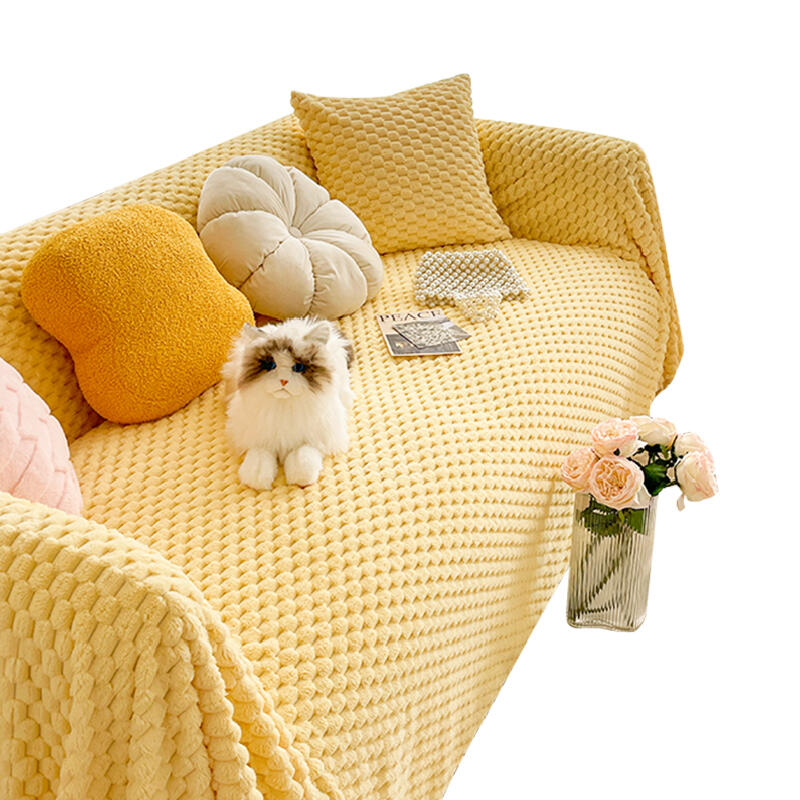 3color waffle fabric simple cushion