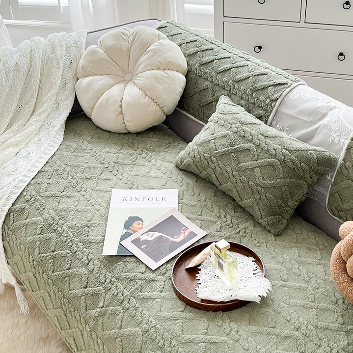 5color cable boa sofa cover