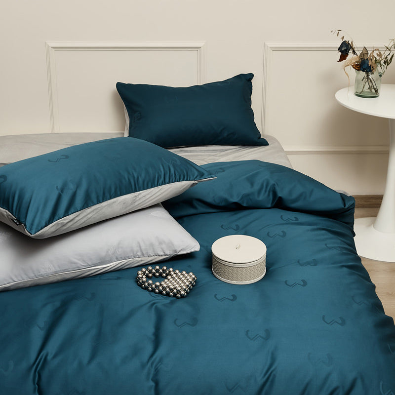 8color glossy velor bedlinen set
