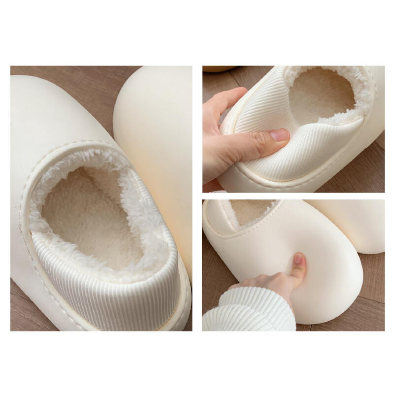 waterproof 2type fluffy roomshoes
