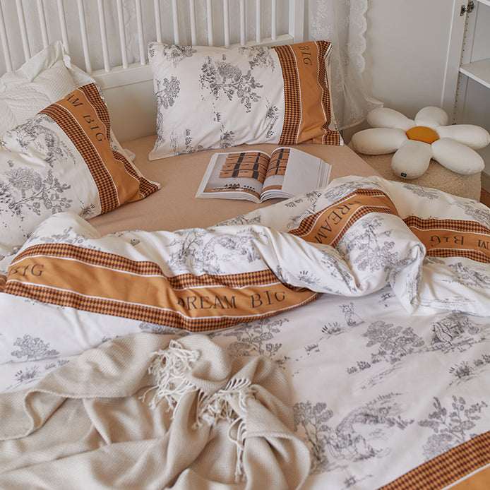 7design retro sketch bedlinen set