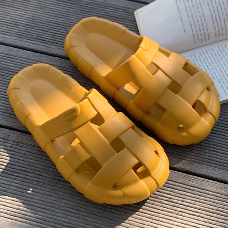 cross belt resin room shoes