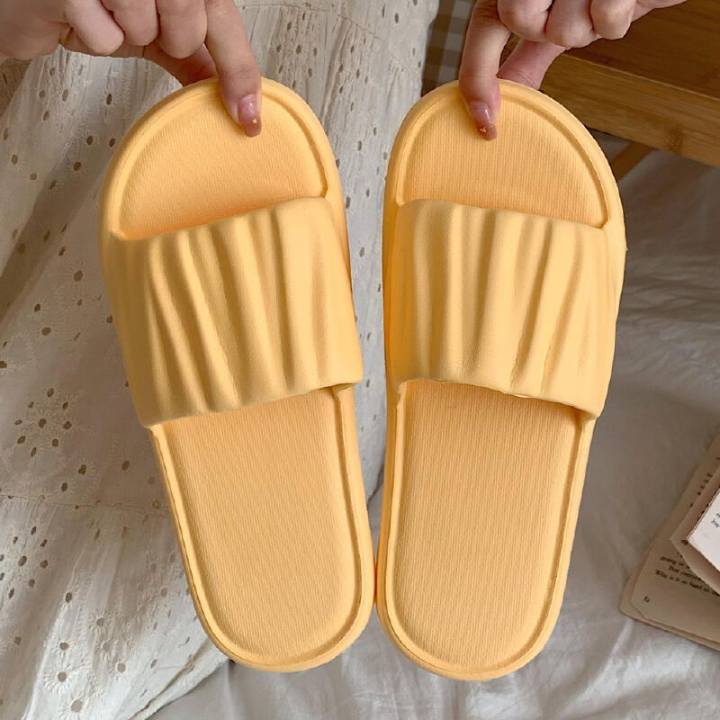 6color simple wave room shoes