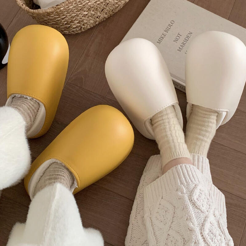 waterproof 2type fluffy roomshoes