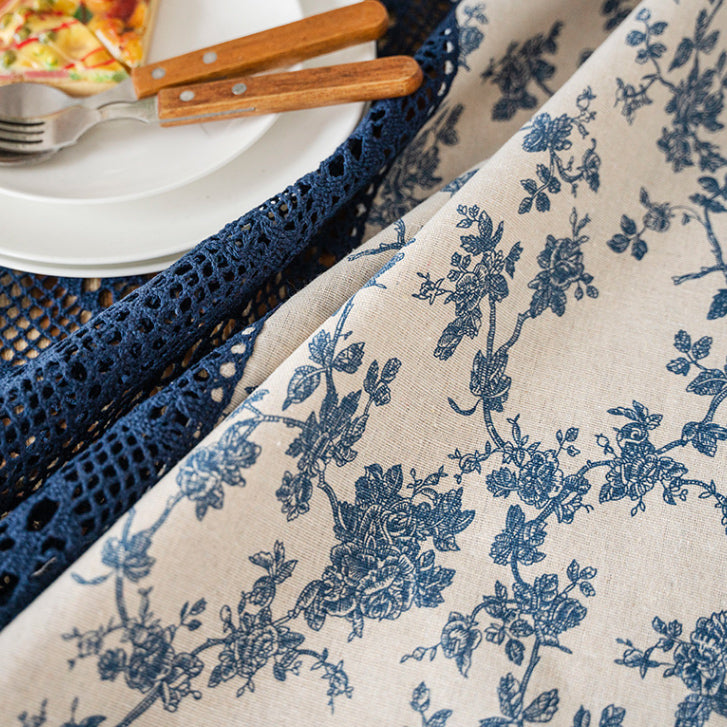 4design country flower table cloth