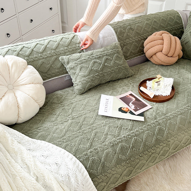 5color cable boa sofa cover