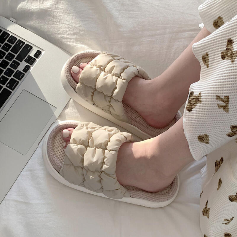 9color quilted down roomshoes