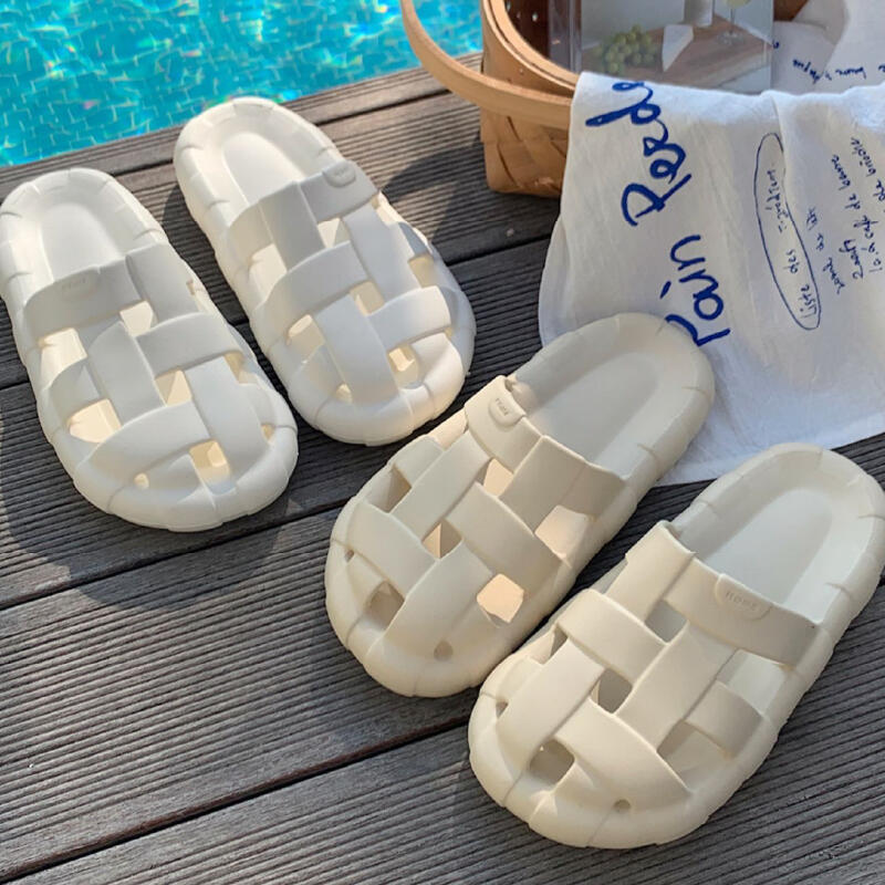 cross belt resin room shoes