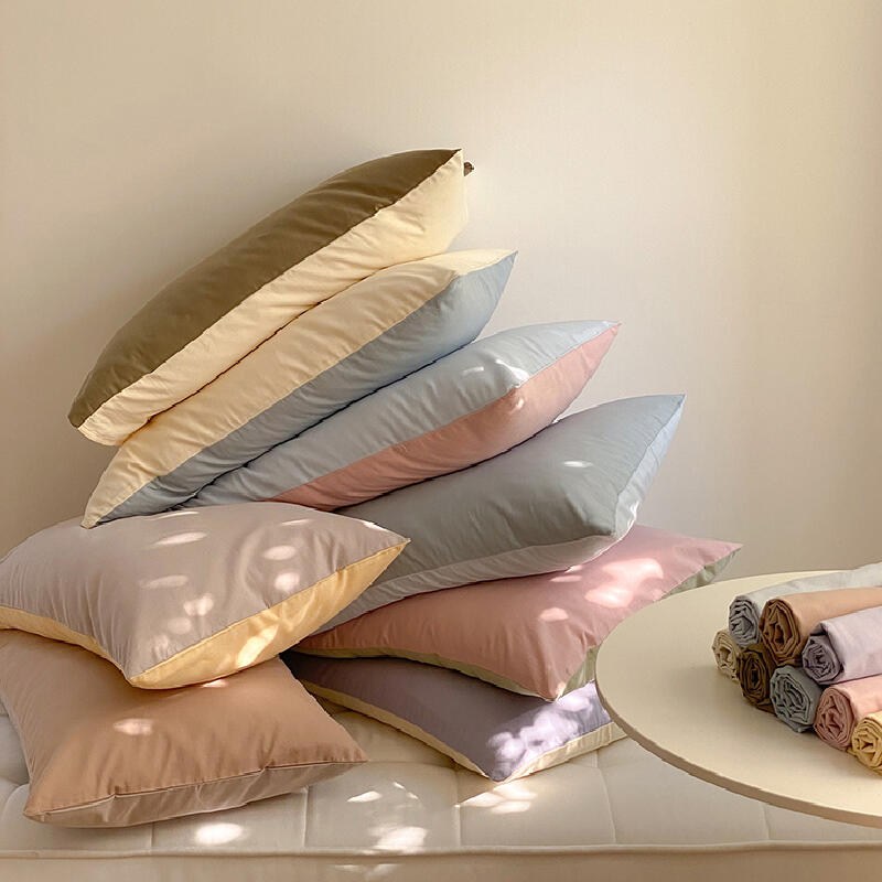 8color pastel bicolor pillow sheets