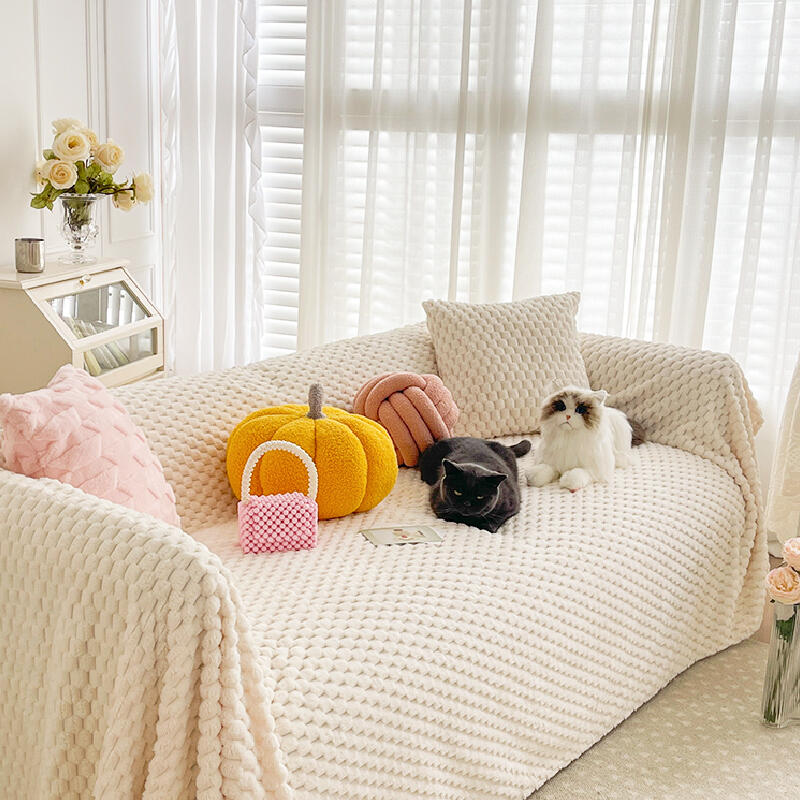 3color waffle fabric simple cushion