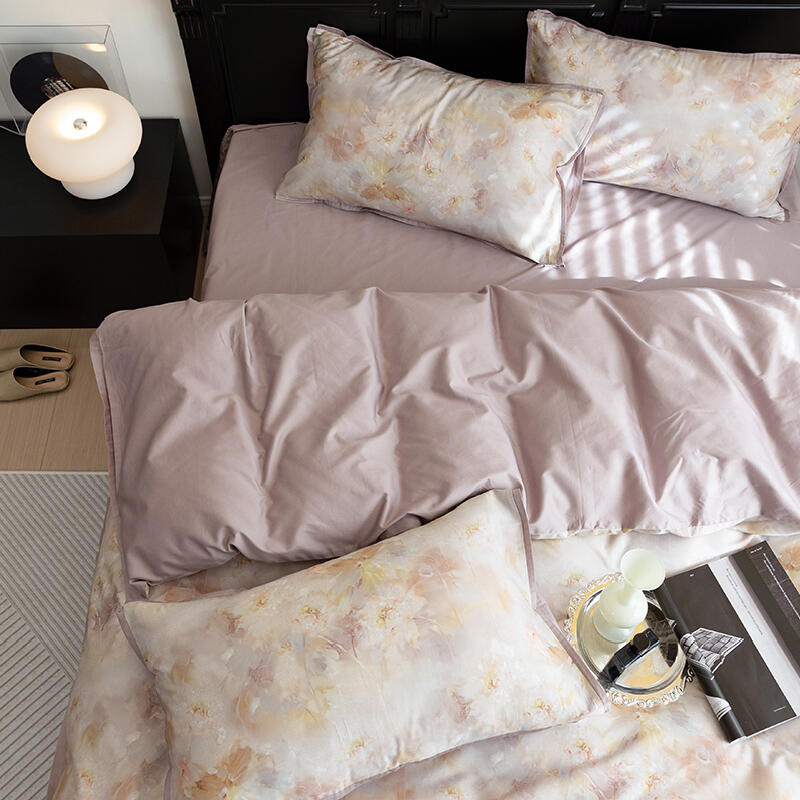 6design cool satin frill bedlinen set