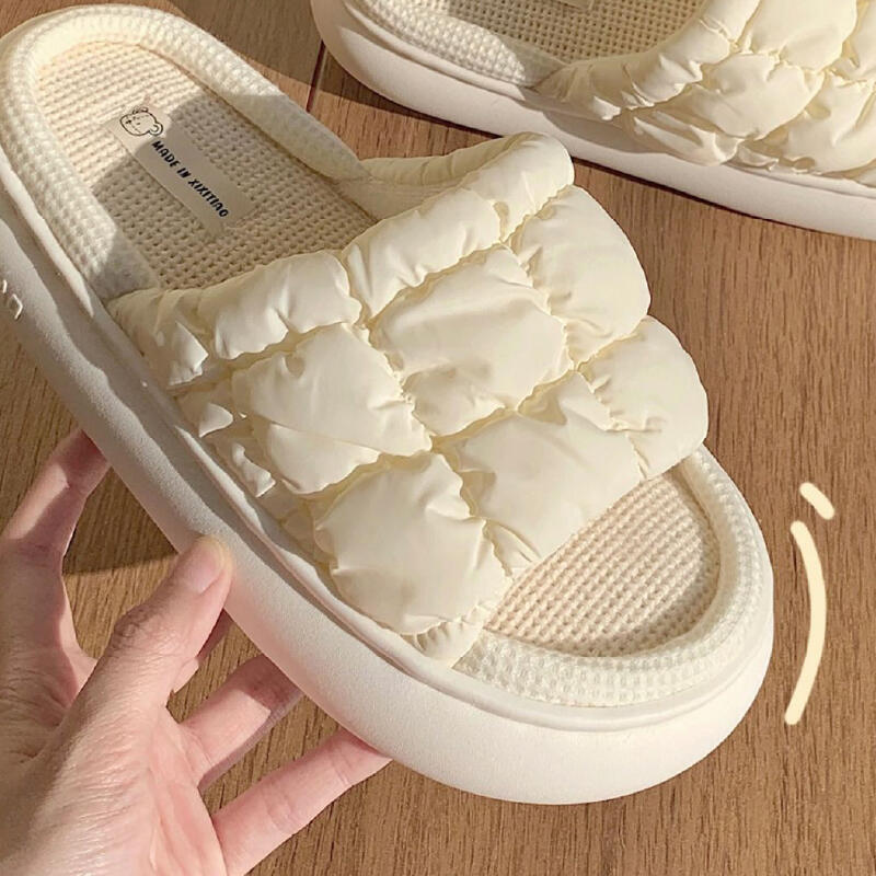 9color quilted down roomshoes