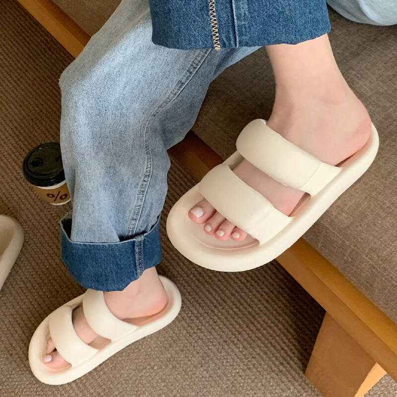 3color belt silicon room shoes