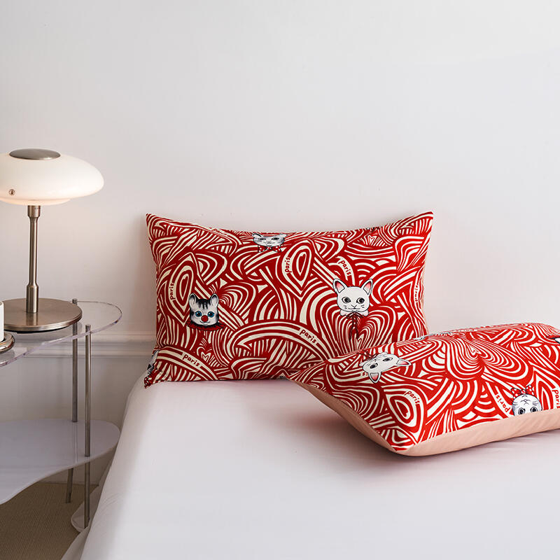 18design vivid color rabbit pillow sheets