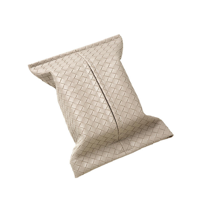 6color leather braided tissue case