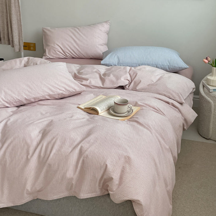 8color pale stripe bedlinen set