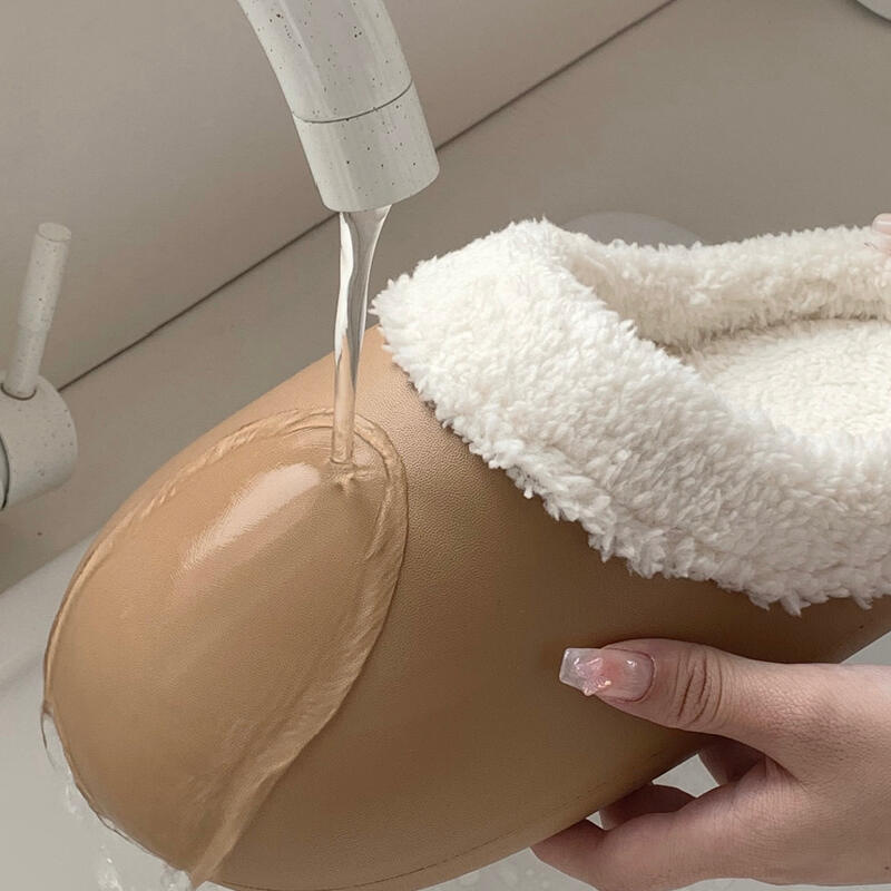 waterproof 2type fluffy roomshoes