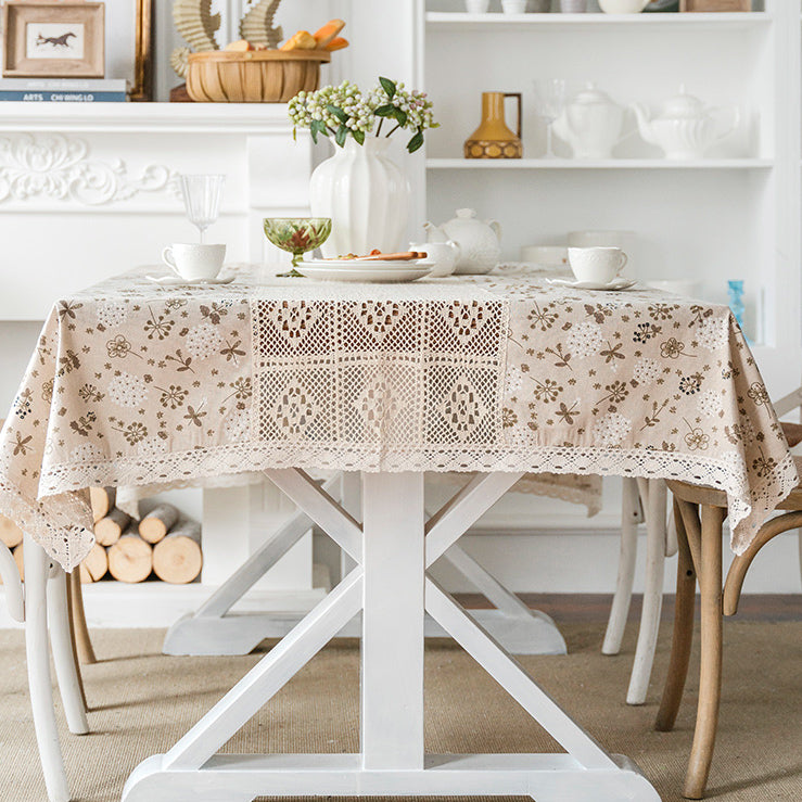4design country flower table cloth