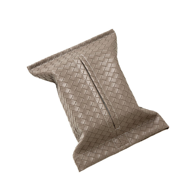6color leather braided tissue case