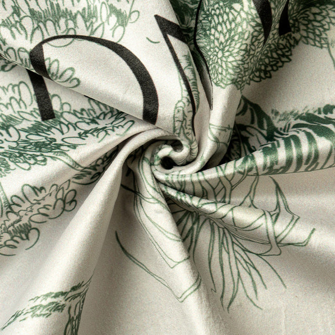 green jungle logo table cloth