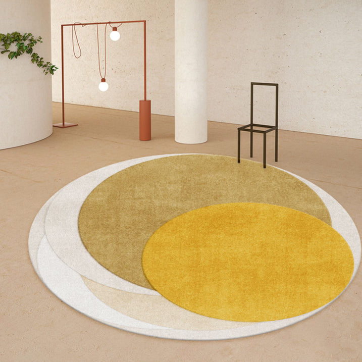 7color light luxury round carpet