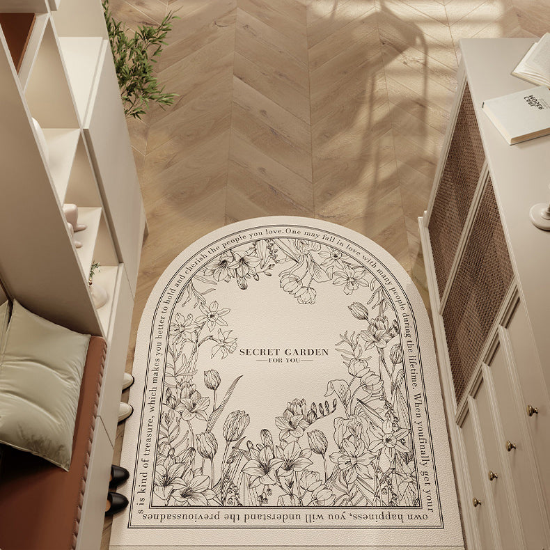 lucky logo luxury door mat