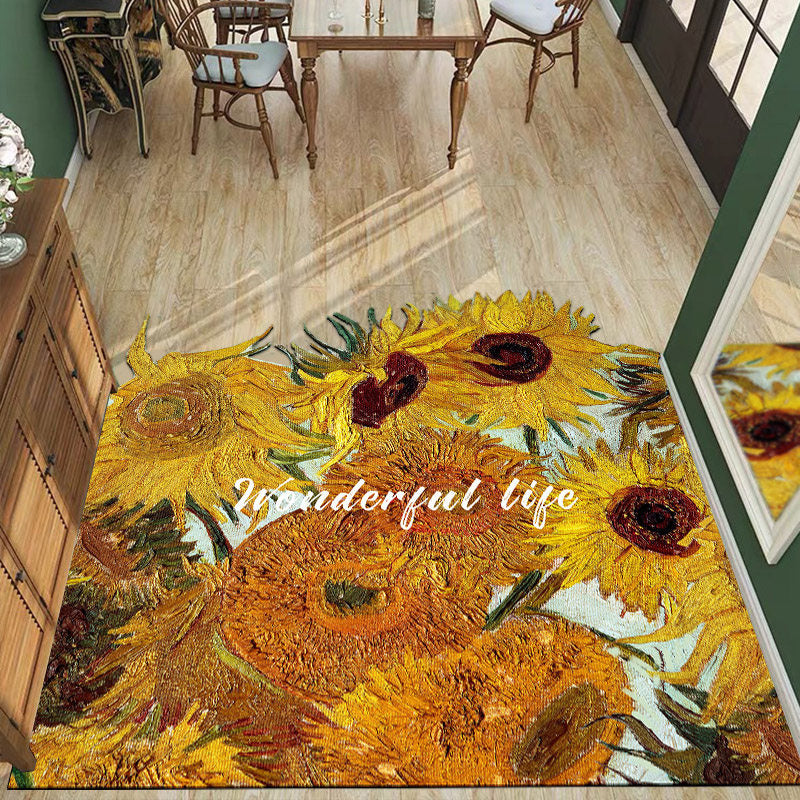 5design 2type flower oil art mat