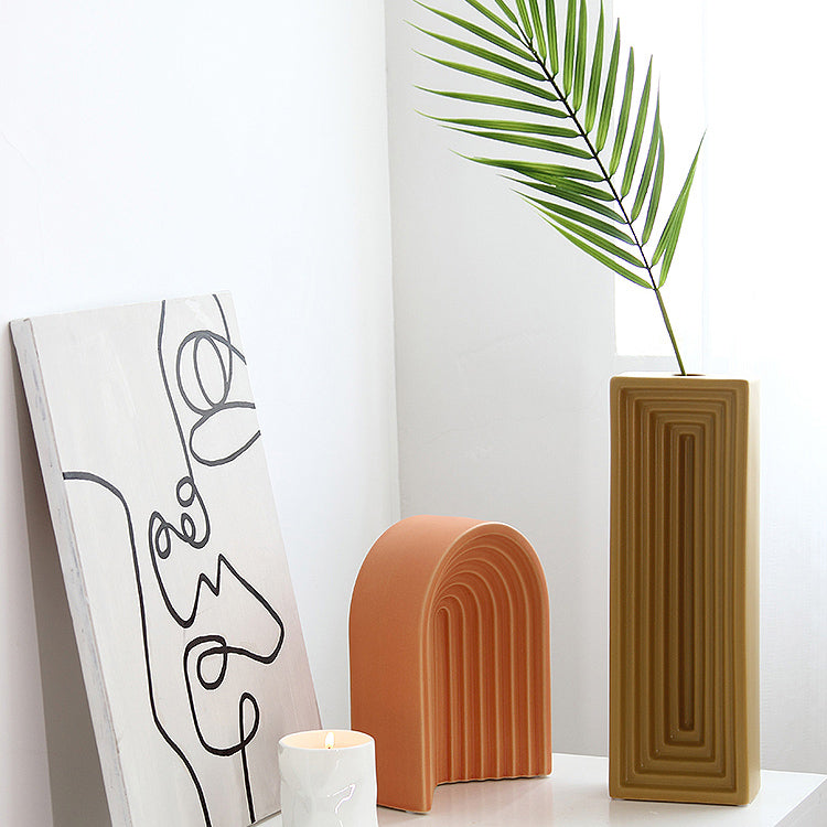 4design modern line vase