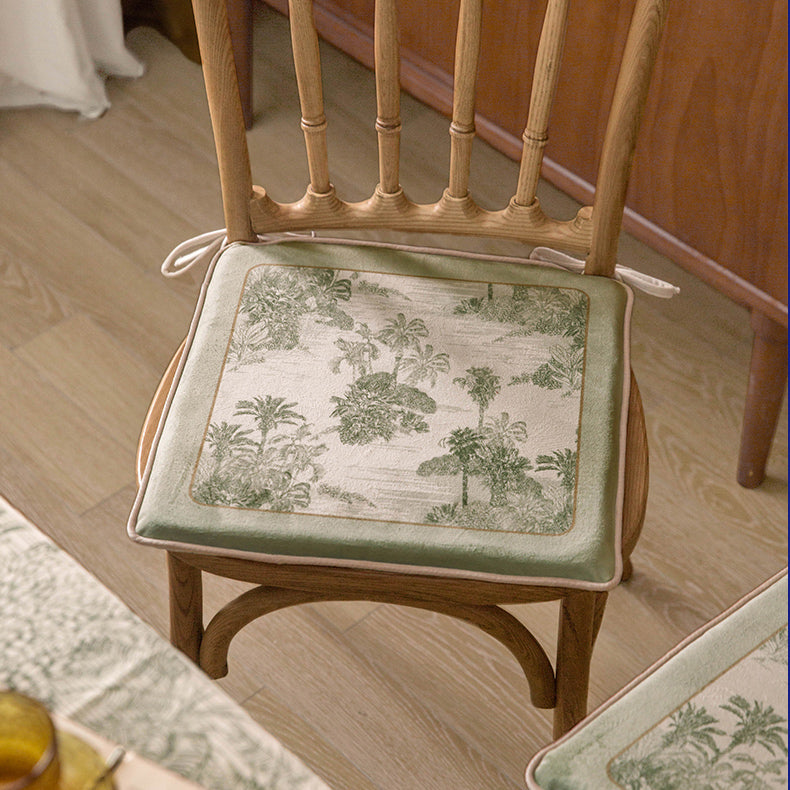 green safari round & square cushion