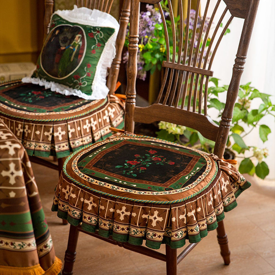 european rose art chair cover