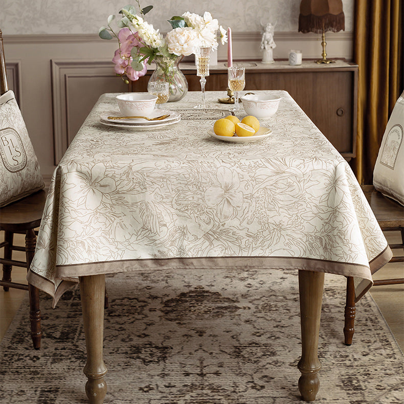 meilleure nature brown table cloth