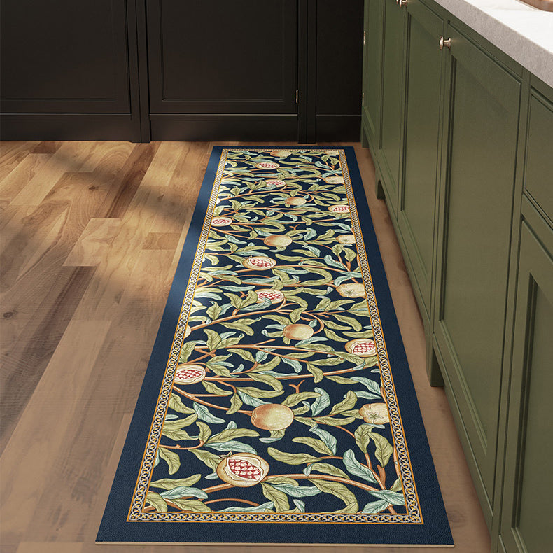 american retro pomegranate kitchen mat