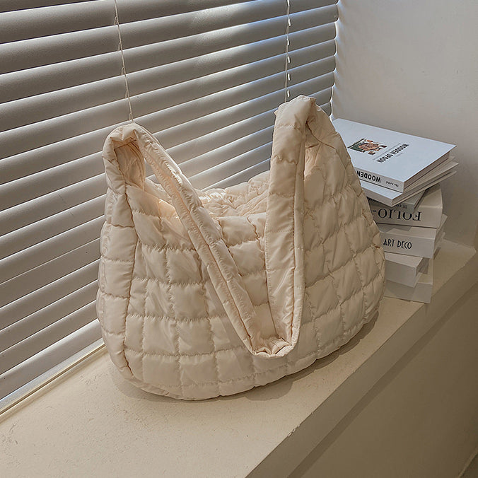 5color block quilting bag