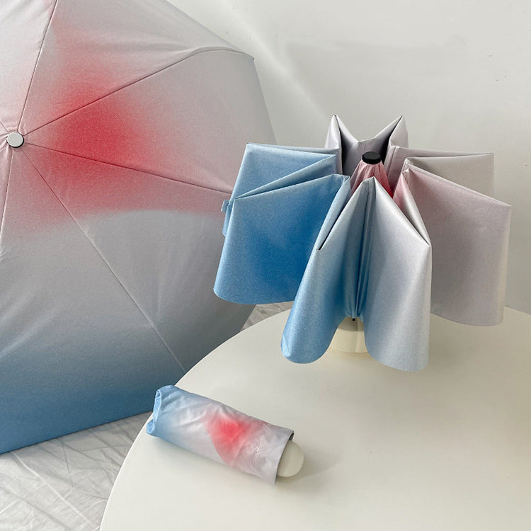 3color gradation color folding uv parasol