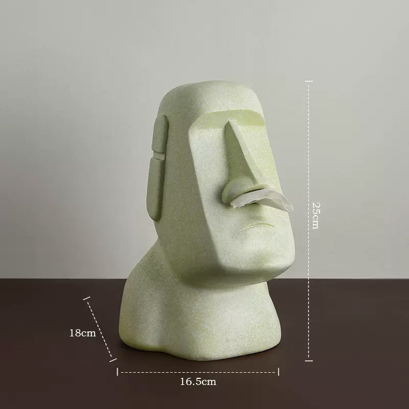 6color moai statue tissue case