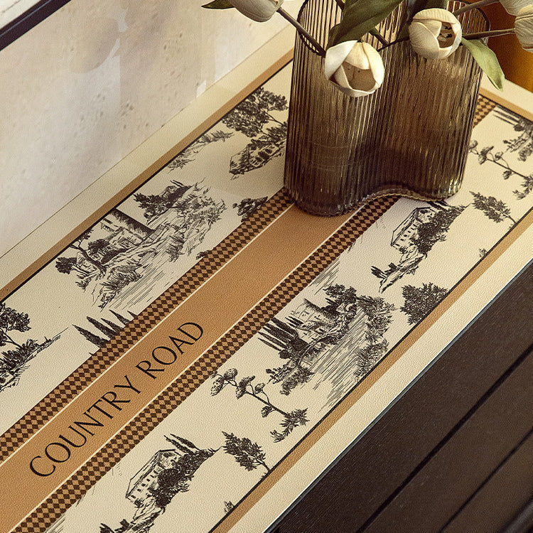 country road logo shelf mat