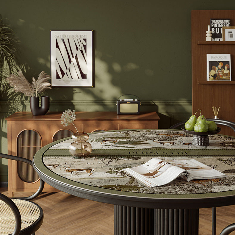 green persevere logo table mat