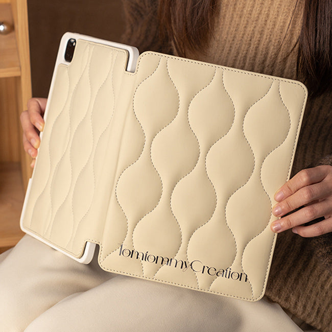 leather stitch iPad case