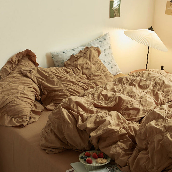 5color frill gather bedlinen set