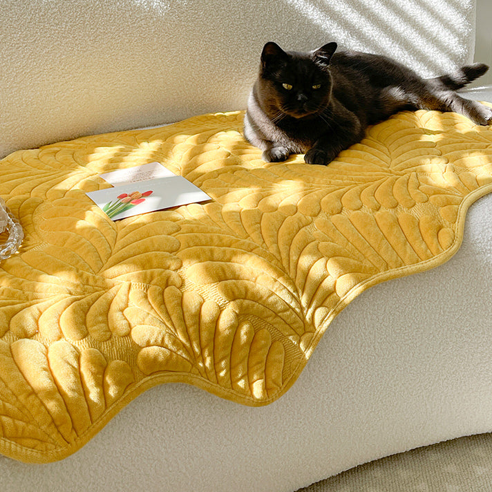 3color leaf stitch sofa cover