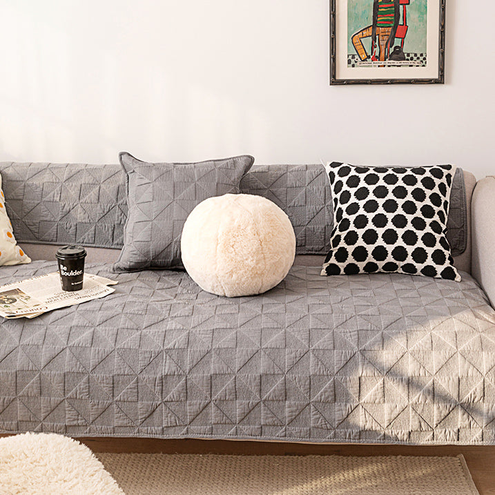 6color triangle quilt sofa cover