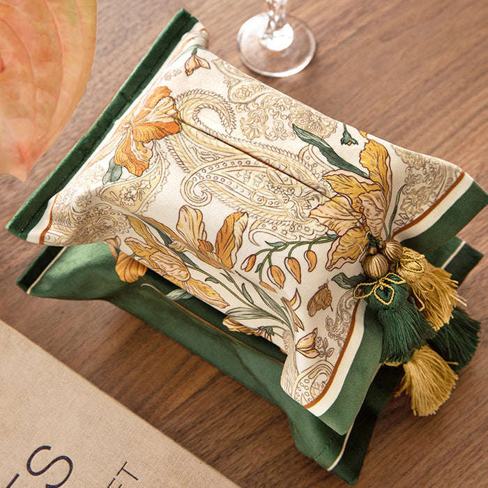 2design elegant green tissue case